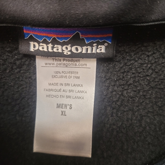 Patagonia Black Better Sweater Fleece Zip-up Vest Men's XL - Picture 5 of 7